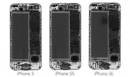iPhone SE拆解报告：iPhone SE显示屏与iPhone 5s相同