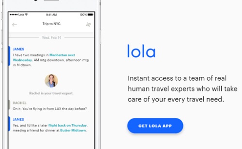 旅行者人工服务软件Lola获得1970万美元A轮融资