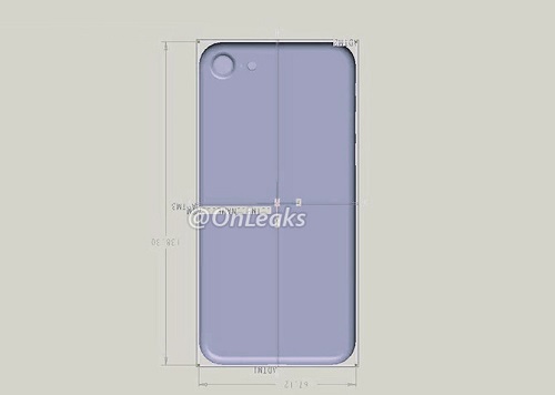 iPhone7后盖3D视图曝光：苹果7采用金属机身摄像头成最大亮点