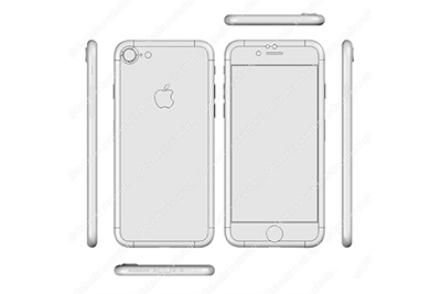 iPhone7工业设计图曝光：苹果7单侧扬声器背部天线上挪