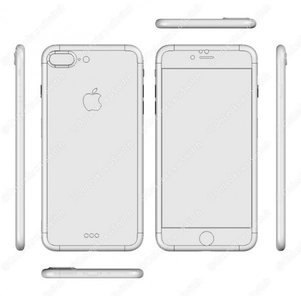 iPhone7最靠谱的设计图曝光：苹果7取消3.5毫米耳机接口