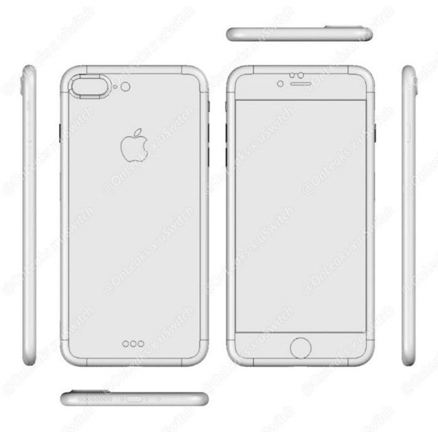 iPhone7渲染图曝光：苹果7取消3.5mm耳机接口