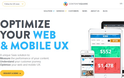网站及移动应用优化平台ContentSquare获2000万美元B轮融资