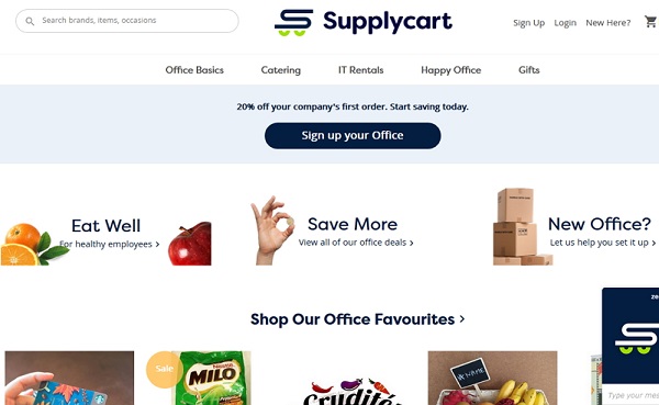办公用品订购及配送平台Supplycart获50万美元种子轮融资