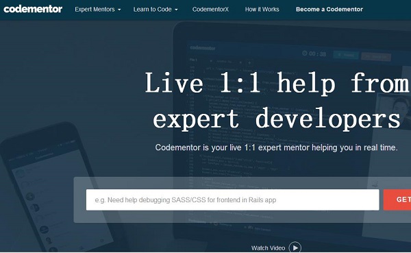 在线编程指导平台Codementor融资160万美元 上线CodementorX