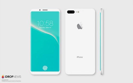 苹果iPhone8概念图流出 无边框设计取消HOME按键