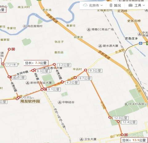 百度无人驾驶汽车中关村路测申请文件曝光