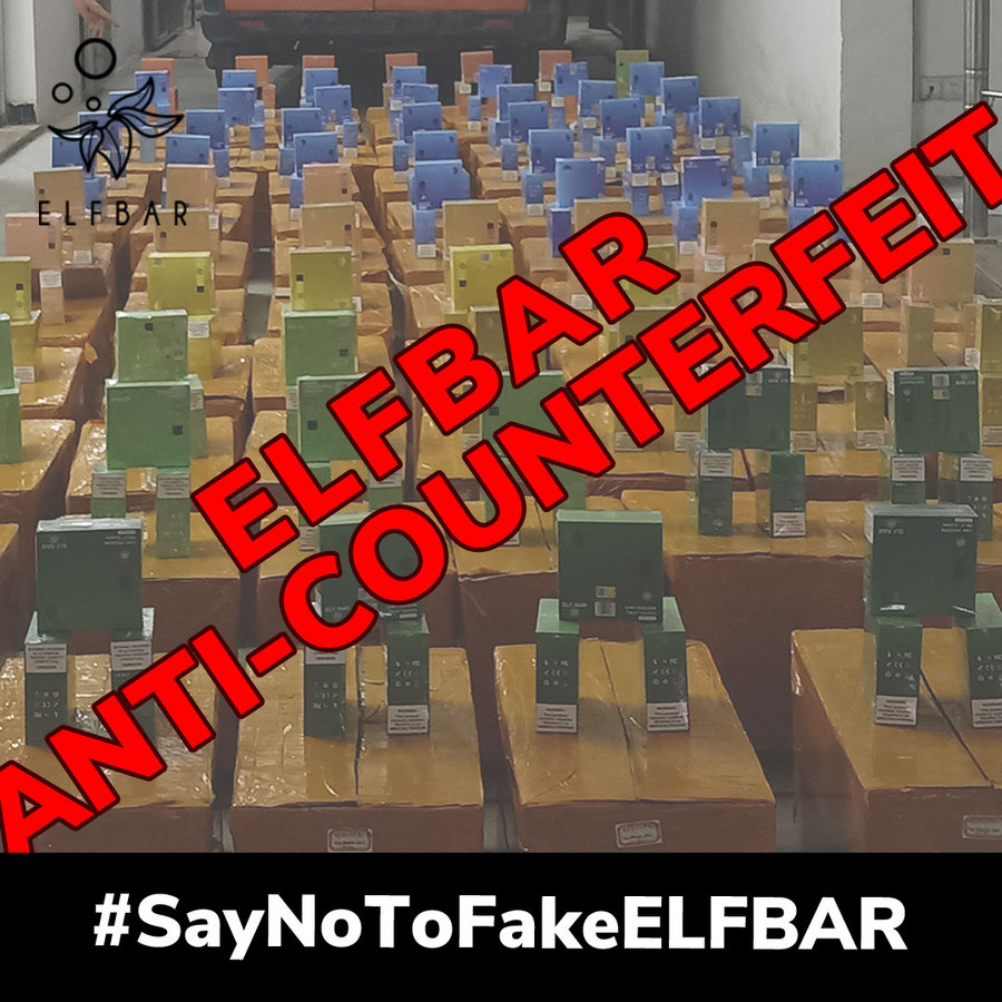 ELFBAR防止大量假冒一次性电子烟进入海外零售市场